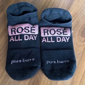 Pure Barre Rose All Day Sticky Socks